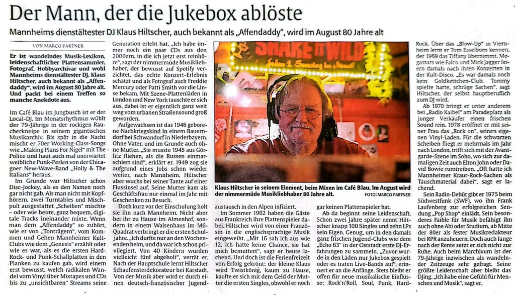 DJ Affendaddy wird 80 Jahre alt