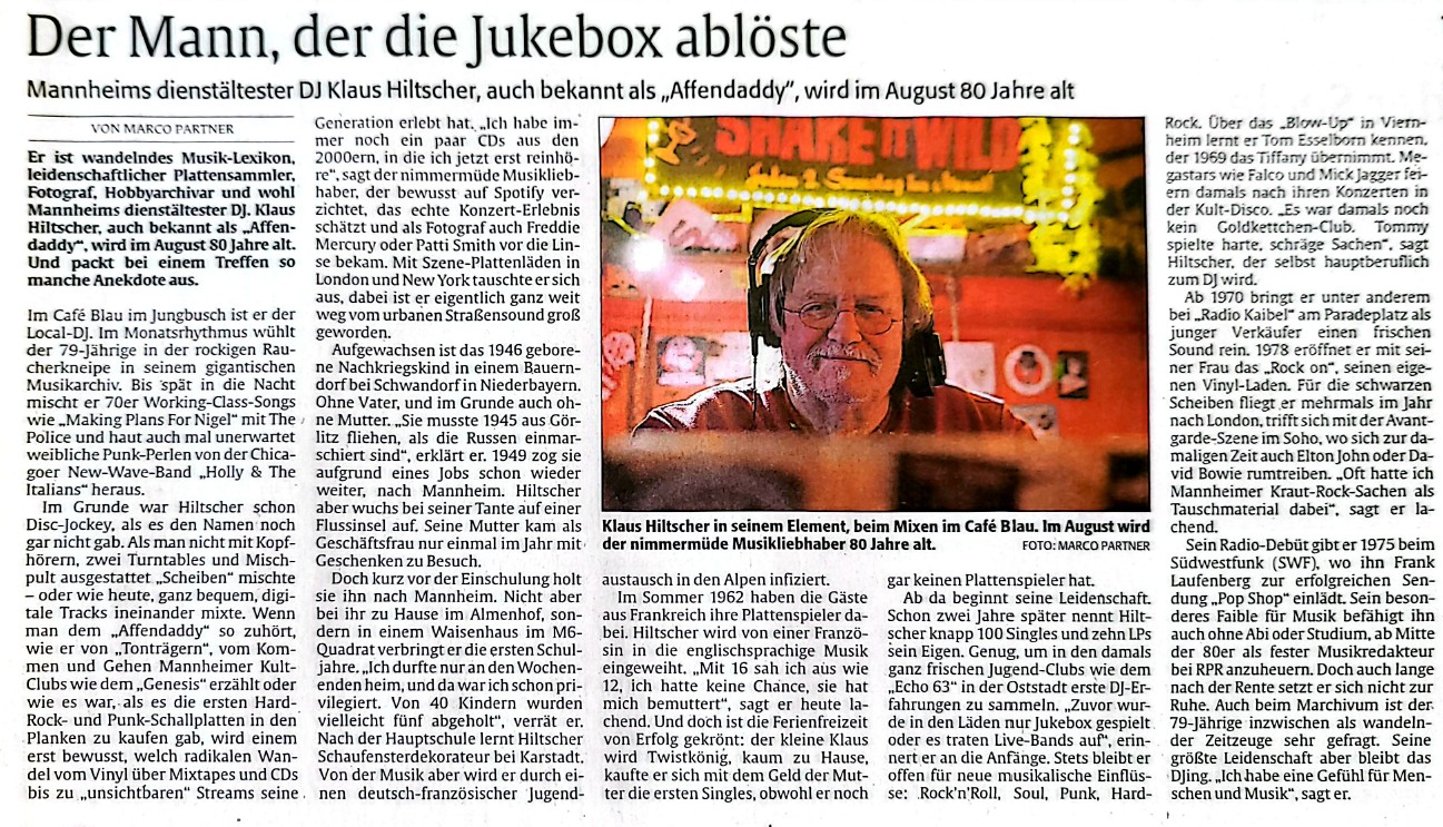 DJ Affendaddy wird 80 Jahre alt